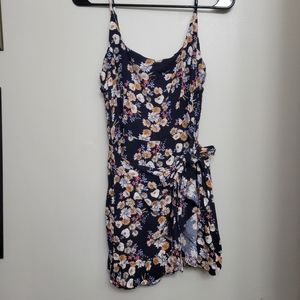 As U Wish floral tie front romper